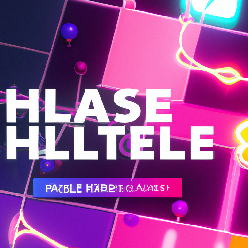 Gallery tile: neon puzzle